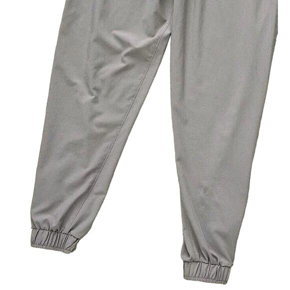 Albion (Womens Size XS) Jumpsuit Gray Cap Sleeve Trim Jogger Leg Ankle Zipper - Picture 6 of 8